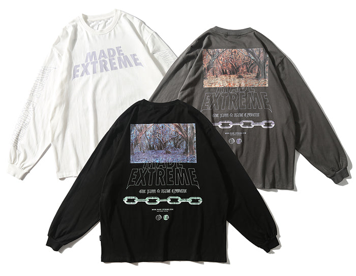 Forest Letter Printed Sweatshirts