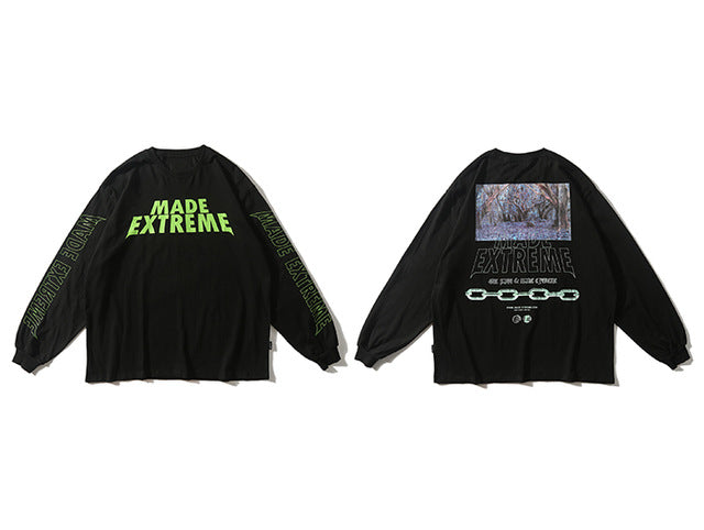 Forest Letter Printed Sweatshirts