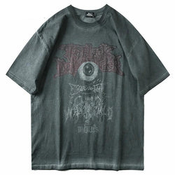 Dark Evil Eye Print T-Shirt