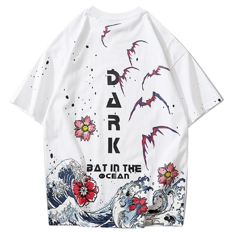 Hip Hop Wave Print T-Shirt