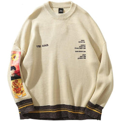 Van Painting Embroidery Sweatshirt