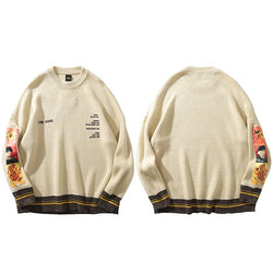 Van Painting Embroidery Sweatshirt