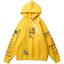 Graphic Graffiti Kanji Hip Hop Hoodie