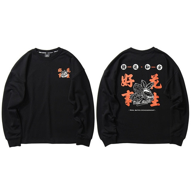 Lucky Peanut Print Sweatshirt