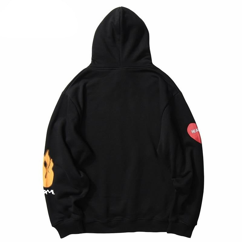 Fire Flame Graffiti Hip Hop Hoodie